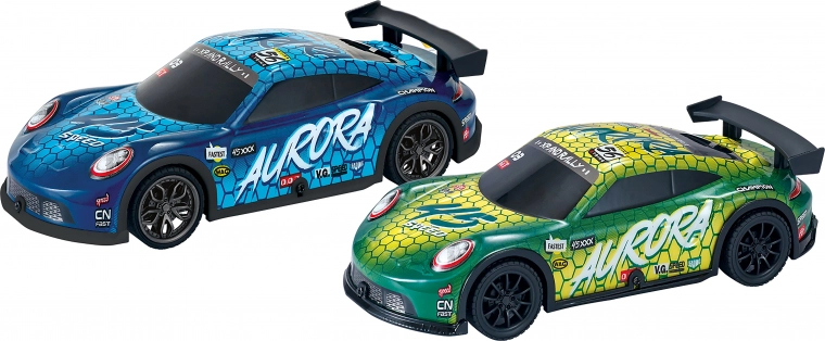 Lenktyninis inercinis automobilis su šviesos efektais 20 cm