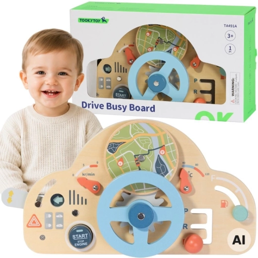 Tooky Toy medinis edukacinis vairas vaikams 3+