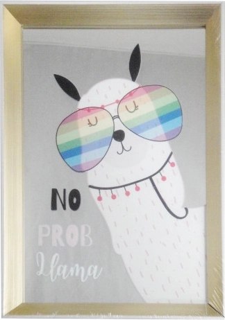 Paveikslas 20 × 30 cm rėme su veidrodiniu efektu ir lama