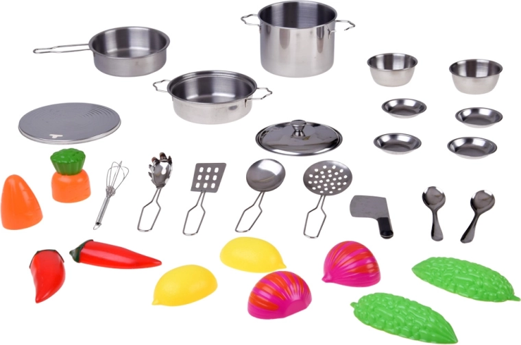 Realistic metal cookware