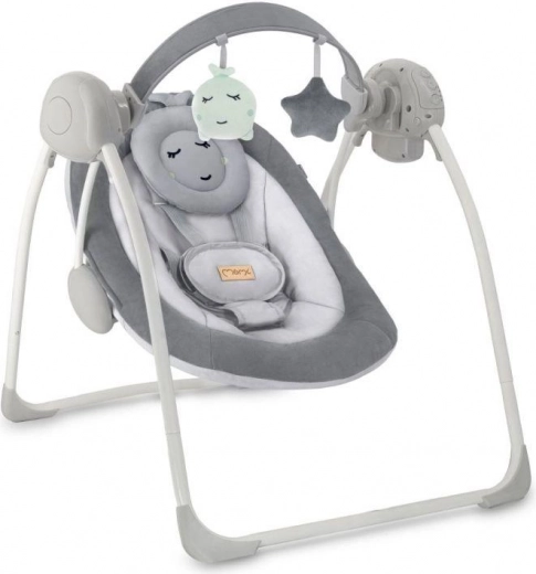 Elektrinis supamasis gultukas su melodijomis MOMI Liss – pilkas
