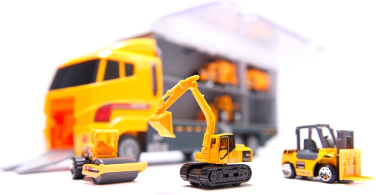 6 statybinės transporto priemonės žaidimui statybvietėje