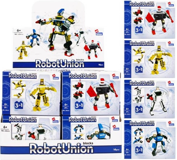 3 viename roboto konstruktorius – 4 variantai