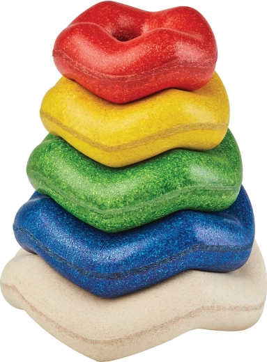PlanToys wavy stacking rings