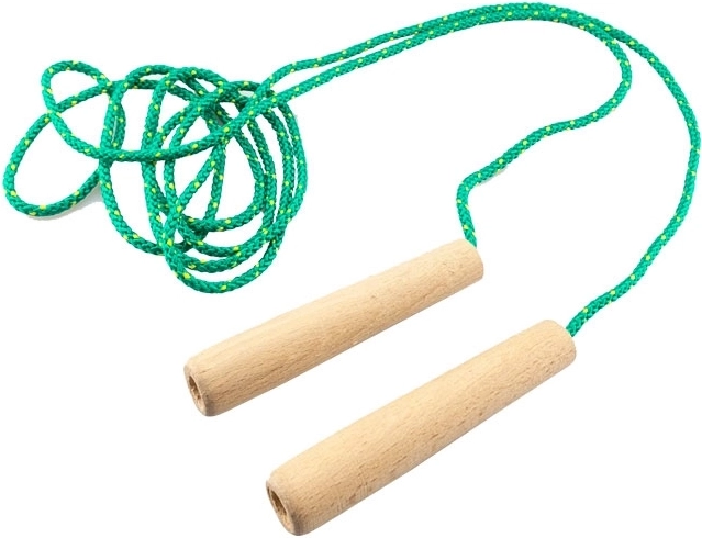 Quality 2 m jump rope with wooden handles