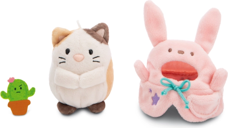 Cute 3-in-1 set: Angy, Moodi cactus and bunny costume