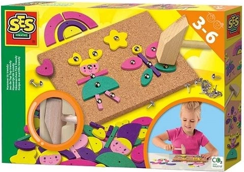 SES Cork Board with Hammer – Creative Set