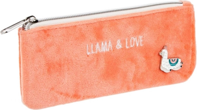 Plush pencil case llama - 1 piece
