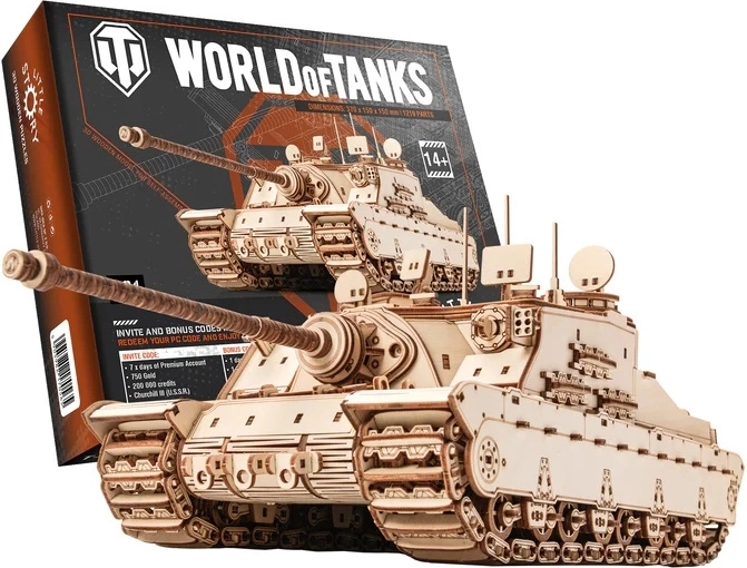 Little Story medinė 3D dėlionė World of Tanks Tortoise
