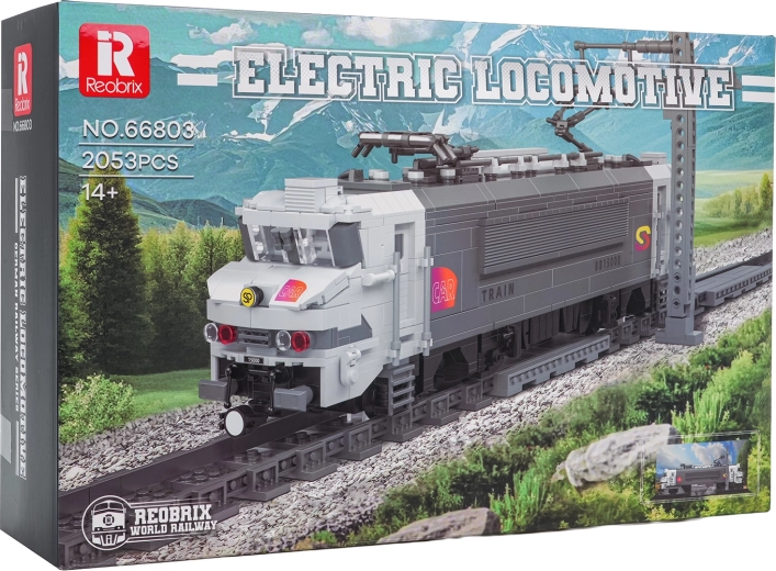 Extensive building set for train enthusiasts