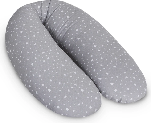 Ceba žindymo pagalvė Cebuška Multi Žerzej Grey Stars 190 cm
