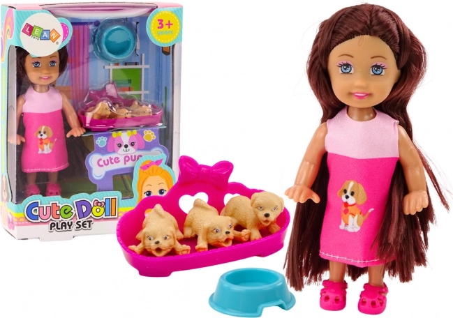 Mini Doll Long Hair Dress Three Dog Lair