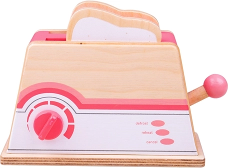 Medinis rožinis skrudintuvas Bigjigs Toys
