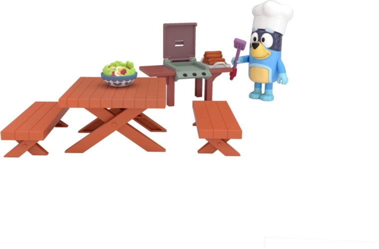 Complete garden BBQ scene