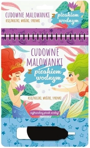 Nuostabios vandens spalvinimo knygelės su vandens flomasteriu – princesės, fėjos ir undinės