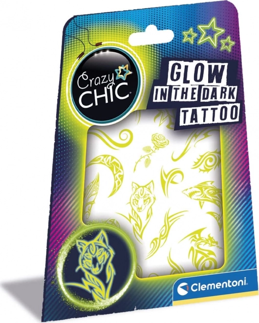 Šviečiantys tamsoje tatuiruotės Crazy Chic
