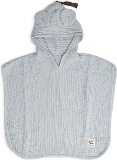 Funnababy muslino pončas su gobtuvu Dove Grey
