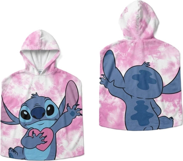 Vaikiškas pončas su gobtuvu Disney Lilo ir Stitch