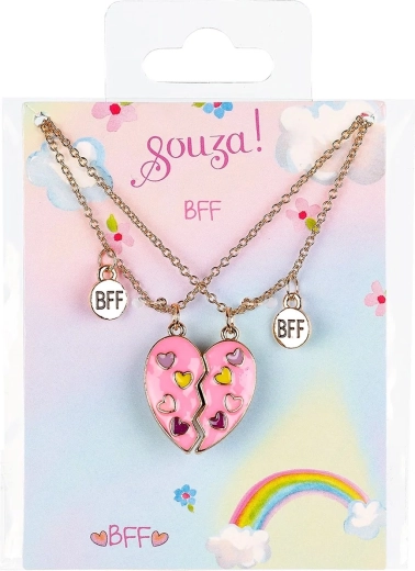 Souza! BFF Heart Gift Set of Heart Necklaces - 2 pcs