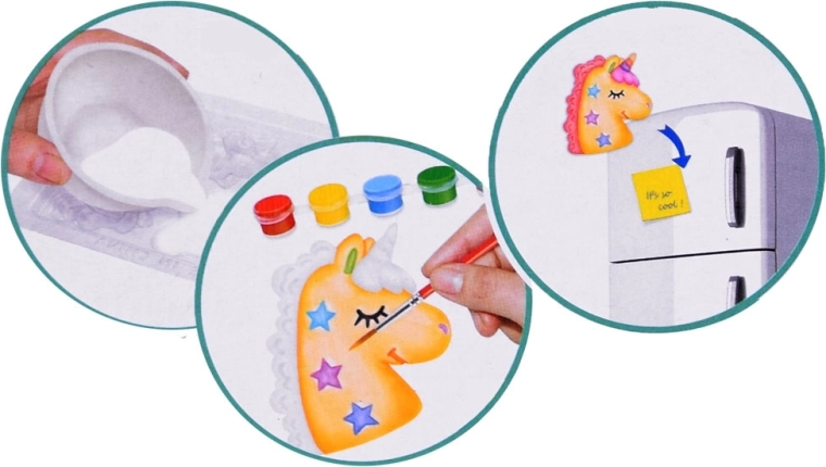 Step-by-step crafting: casting, painting, glitter