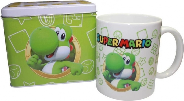 Puodelis ir taupyklė Super Mario Yoshi