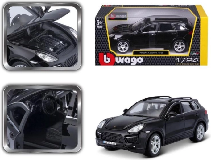 Modelis Porsche Cayenne Turbo juodas 1/24