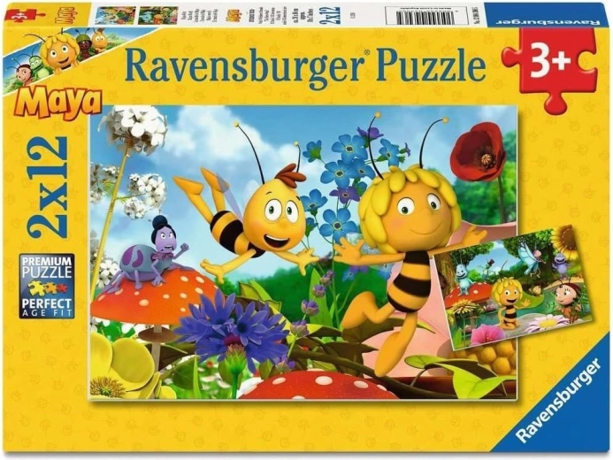 Ravensburger dėlionė Bičių Majos pasaulis 2×12 detalių