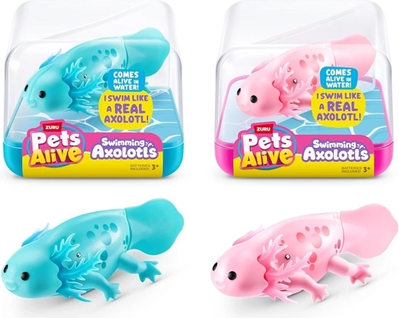 ZURU Pets Alive plaukiojantis aksolotlis