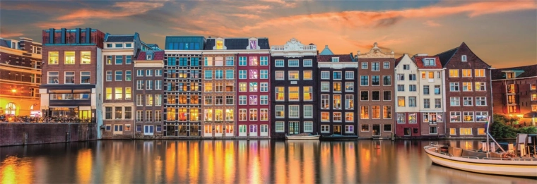 Panorama Puzzle Radiant Amsterdam 1000 Pieces
