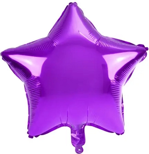 Didelis violetinis folinis balionas žvaigždė