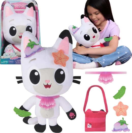 Interaktyvus pliušinis žaislas katytė Pandy Paws 30 cm – GABBY'S DOLLHOUSE