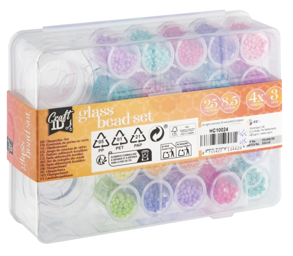 Kokybiški stiklo karoliukai profesionaliai išvaizdai