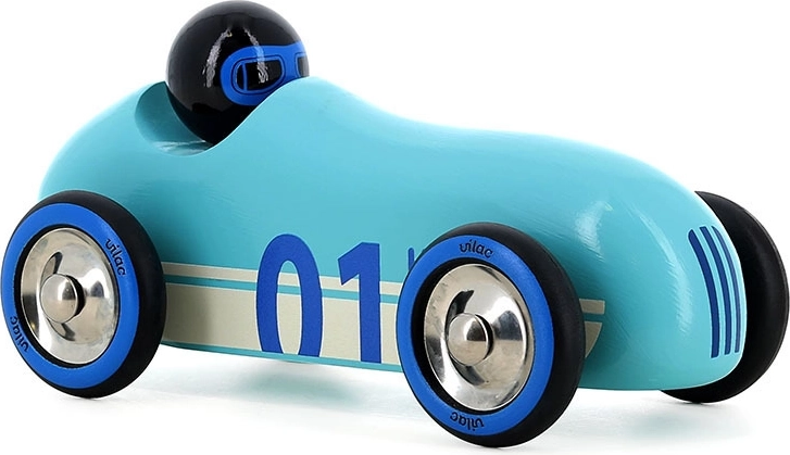 Vilac medinis automobilis Old Sport, turkio spalvos