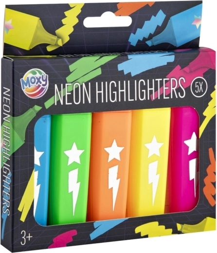 5 neoninės spalvos pakuotėje