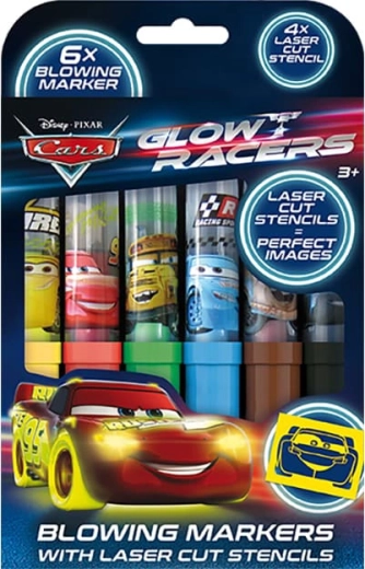 Pučiamieji flomasteriai Cars – Automobiliai