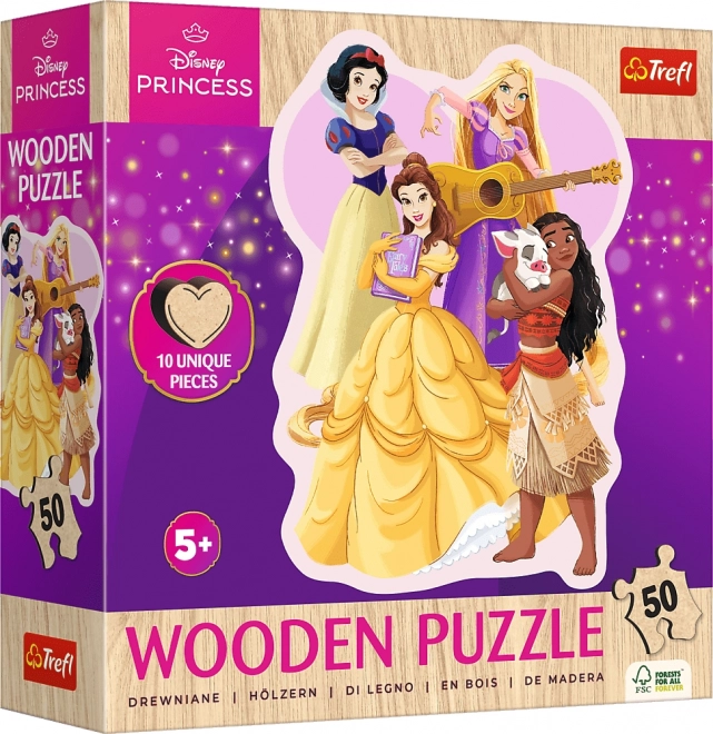 Medinė dėlionė „Disney“ princesės, 50 dalių