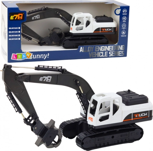 Tracked Excavator with Rotating Claw and 360° Rotation