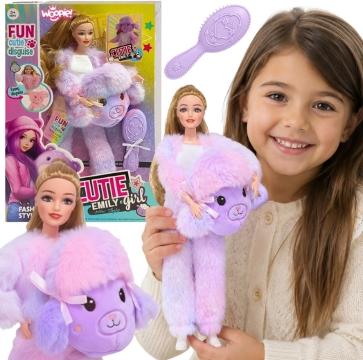 WOOPIE ROYAL Emi Doll in a Purple Sheep Costume