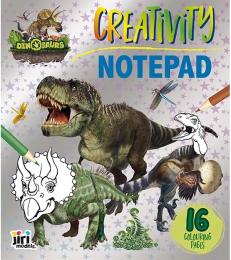 Spalvinimo bloknotas „Dinozaurai“