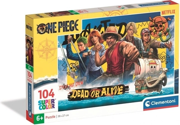 Clementoni One Piece Netflix puzzle – 104 pieces, Super Color