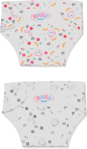 BABY born cloth diapers twin pack for 36 cm dolls