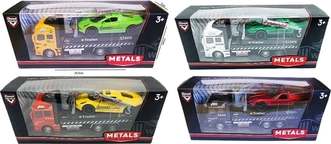 Children's Tow Truck with Drive Mechanism and Toy Car 20 cm
