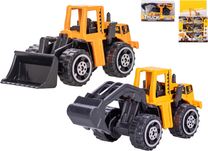 Metalinis statybinis automobilis 7 cm su laisva eiga