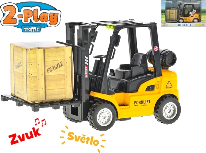 Šakinis krautuvas 2-Play Traffic 14 cm su šviesa ir garsu