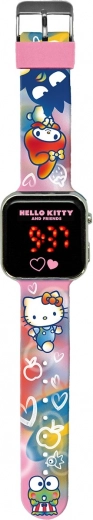 LED laikrodis su kalendoriumi Hello Kitty