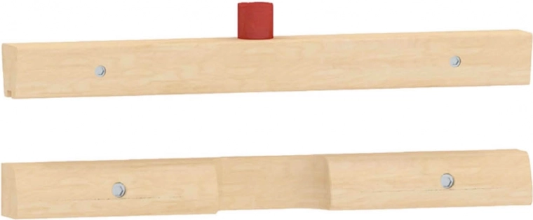 Top and bottom mounting rail for 1 MASTERKIDZ Flex educational board