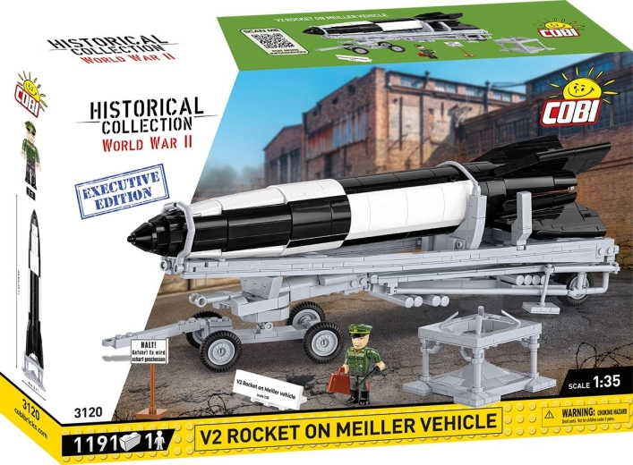 Cobi historical collection Antrasis pasaulinis karas V2 raketa ant Meiller važiuoklės Executive Edition