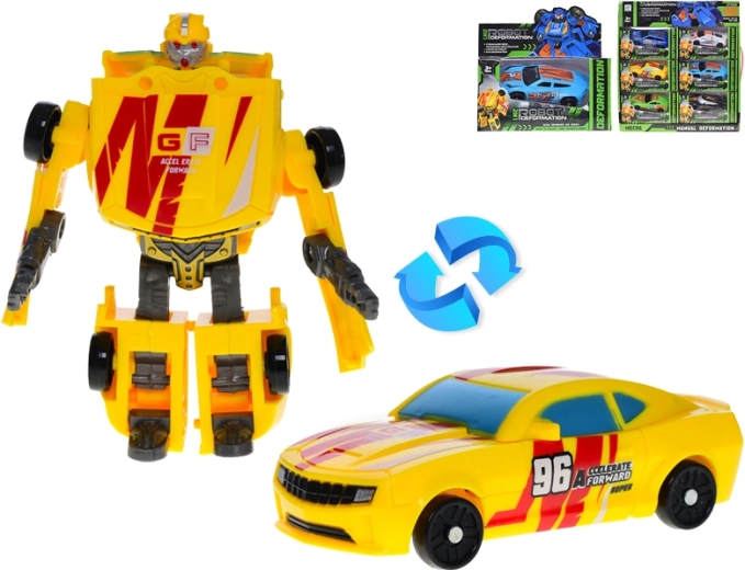 Racing Car Robot 11 cm – transforming toy for kids