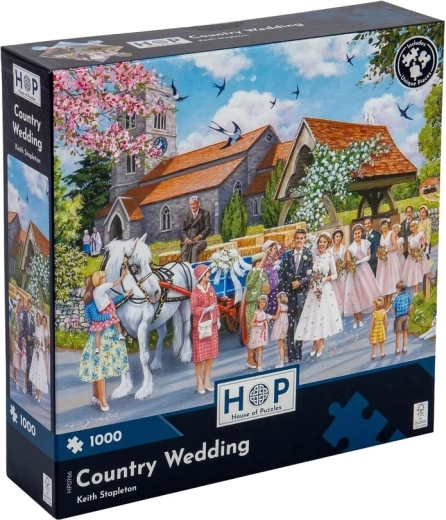 Captivating countryside wedding scene