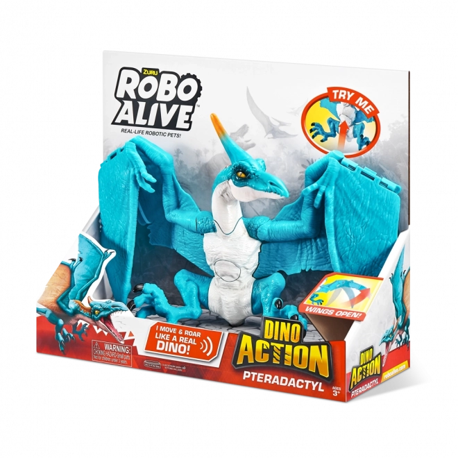 Robo Alive dinozauras Pterodaktilis – interaktyvus skraidantis plėšrūnas